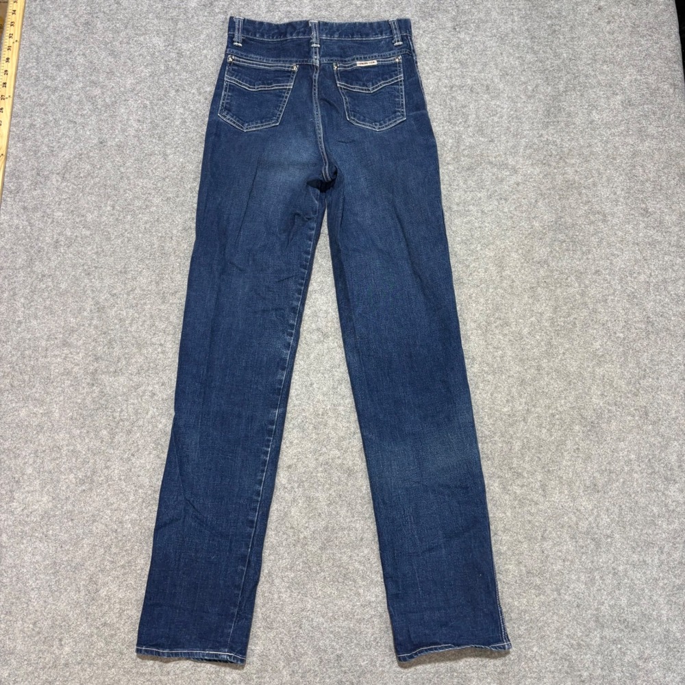 Changing Scene Vintage High Waist Straight Leg Jeans Dark Wash Made Japan 9/10